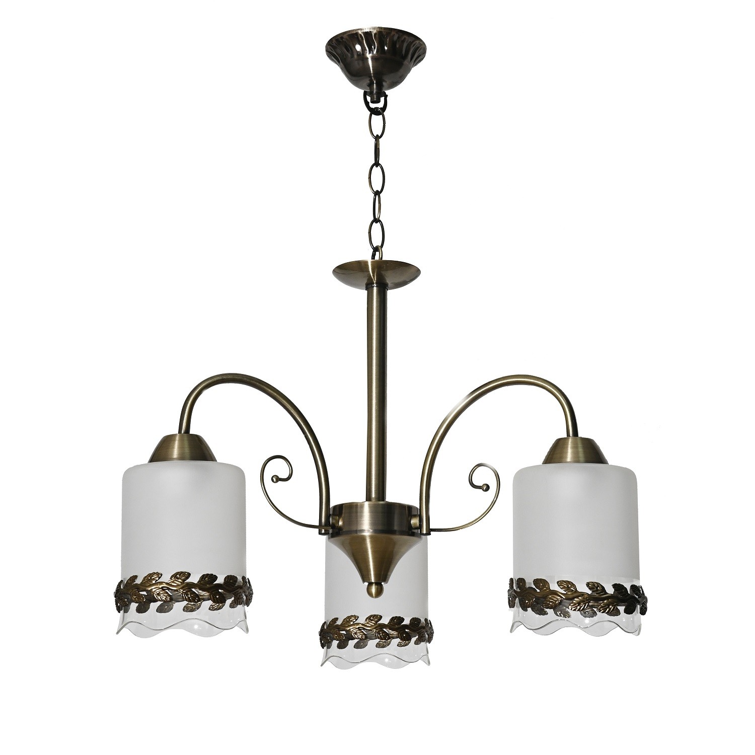 Люстра классическая 10078/3AB WT+CL+AB-б/у, царапины