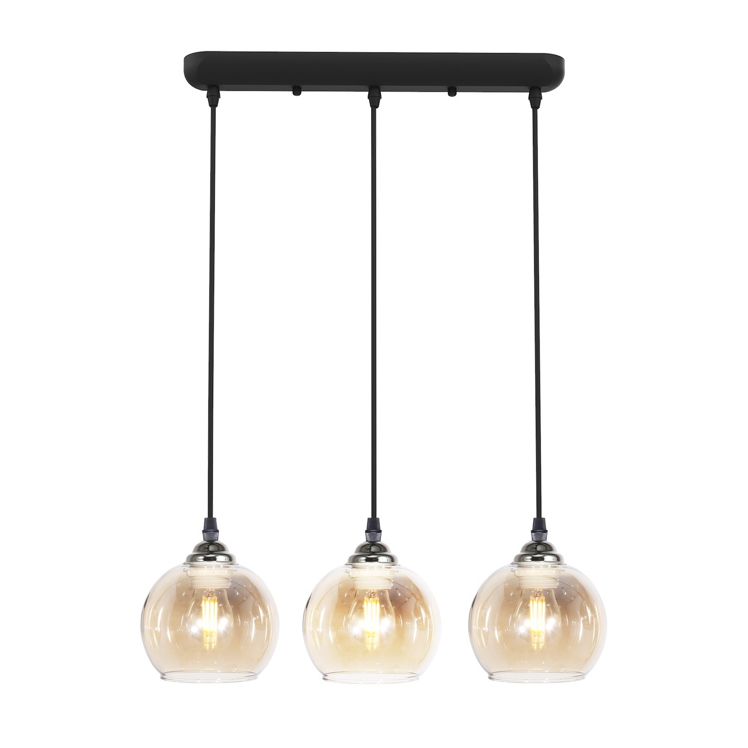 Подвесной светильник 10219/3L BK BR
