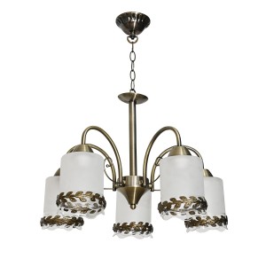 Люстра классическая 10078/5AB WT+CL+AB купить оптом в ЭкономСвет