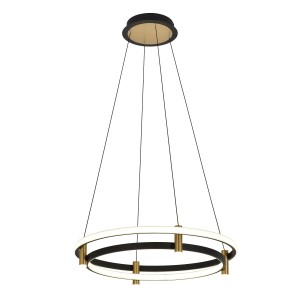 Потолочный светодиодный светильник G91053/2+4BK+GD купить оптом в ЭкономСвет