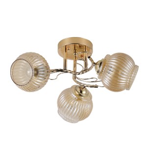 Люстра эконом 12170/3FGD AMB купить оптом в ЭкономСвет