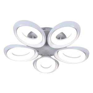 Потолочная светодиодная люстра G61211/5WT купить оптом в ЭкономСвет