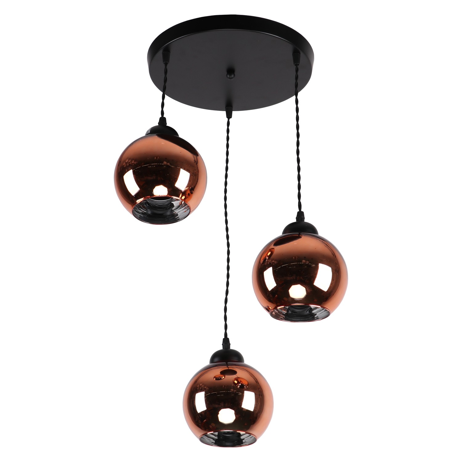 Подвесной светильник 10216/3BK BR