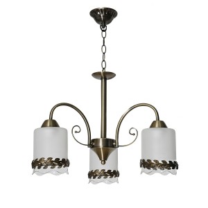 Люстра классическая 10078/3AB WT+CL+AB купить оптом в ЭкономСвет