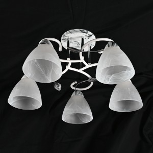 Люстра классическая 10093/5MR+WT+CR WT купить оптом в ЭкономСвет