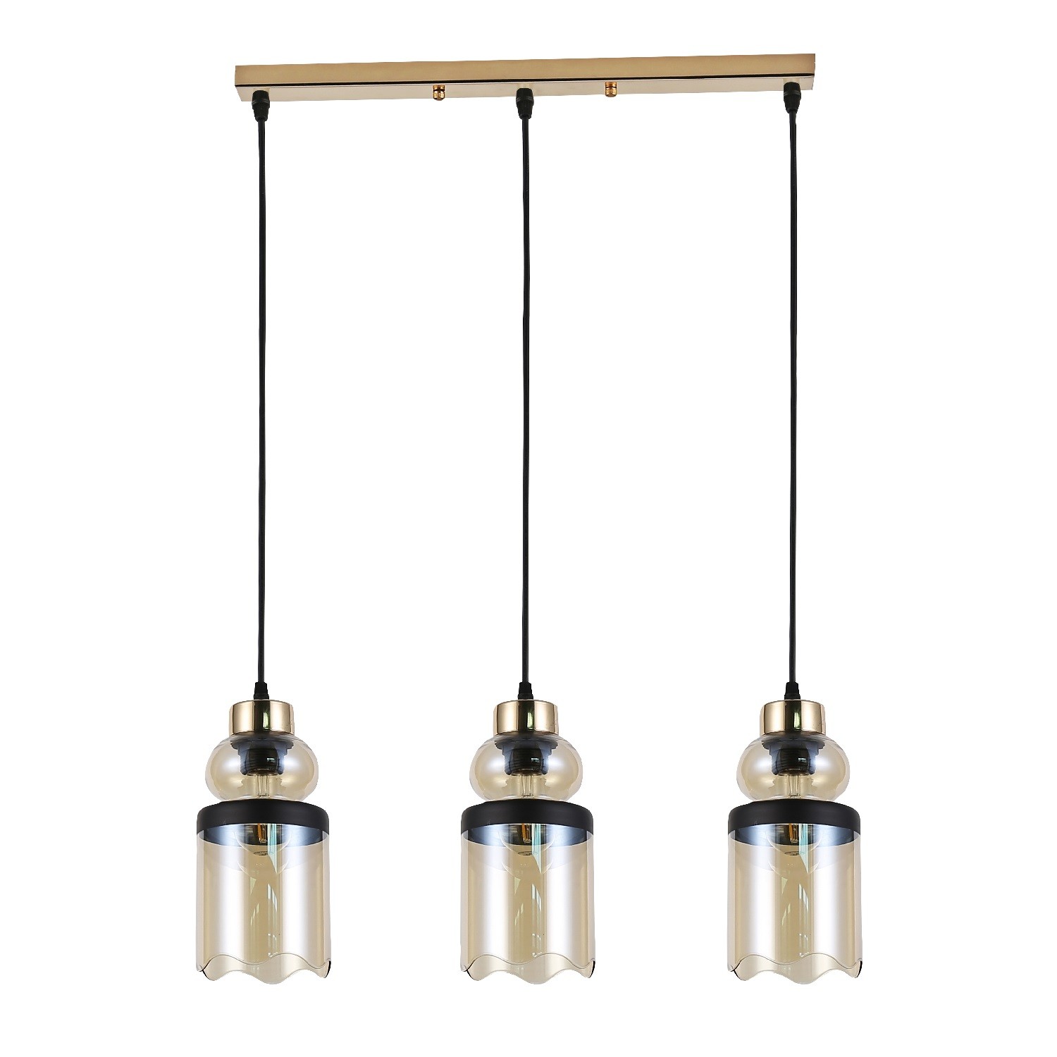 Подвесной светильник 30109/3GD AMB+BK