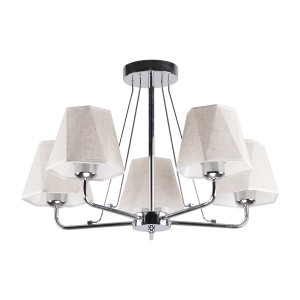 Потолочная люстра 40258/5CR WT купить оптом в ЭкономСвет