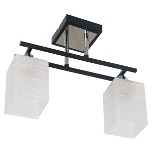 Потолочный светильник 50611/2CR+BK WT купить оптом в ЭкономСвет