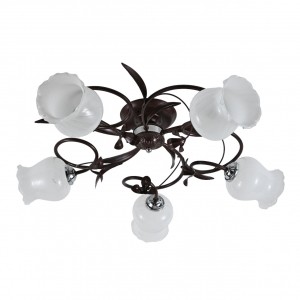 Люстра классическая 10076/5CF+CR WT купить оптом в ЭкономСвет