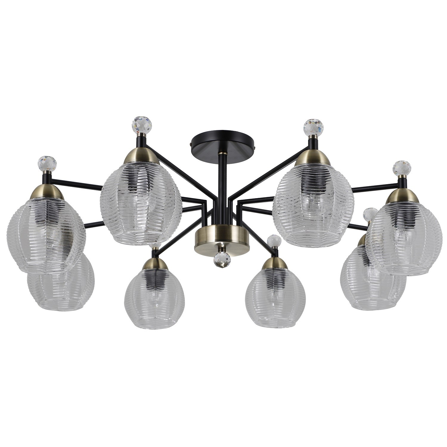 Потолочная люстра G11090/8MBK+BRS CL