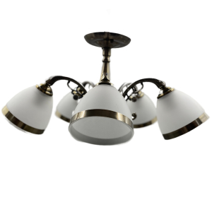 Потолочный светильник 443/5AB WT купить оптом в ЭкономСвет