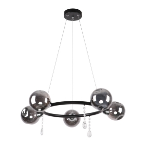 Потолочный светильник 10115/5CR+BK SM купить оптом в ЭкономСвет