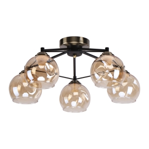 Потолочный светильник 25031/5BK+AB AMB купить оптом в ЭкономСвет