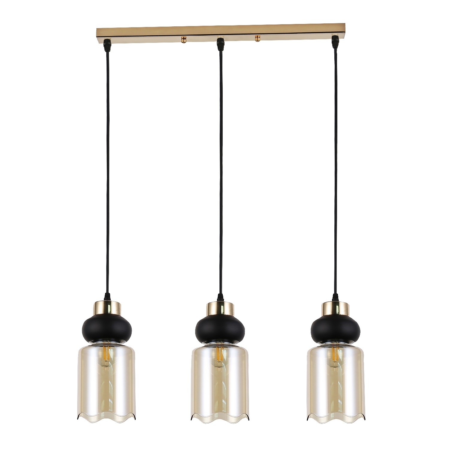 Подвесной светильник 30111/3GD AMB+BK