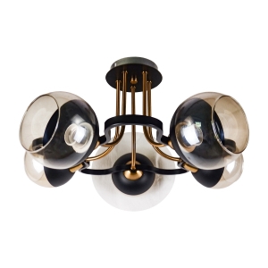 Потолочный светильник 10204/5BK+ZAB BK+AMB купить оптом в ЭкономСвет