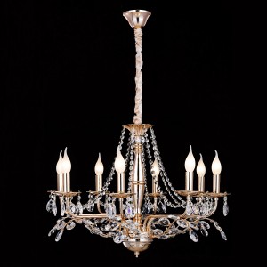 Люстра хрустальная 15556/8FGD+CL купить оптом в ЭкономСвет