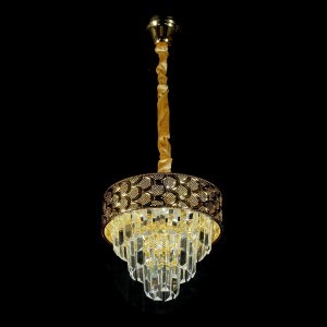 Люстра хрустальная 15553/1GD+CL LED купить оптом в ЭкономСвет