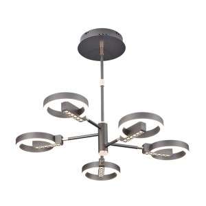 Люстра светодиодная G61415/5GR купить оптом в ЭкономСвет