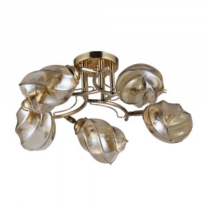 Люстра эконом 12186/5GD AMB купить оптом в ЭкономСвет